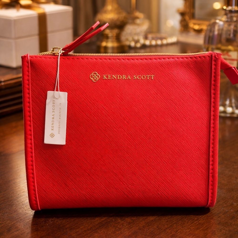 Kendra Scott Travel Pouch - Red NWT